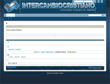 Tablet Screenshot of intercambiocristiano.com